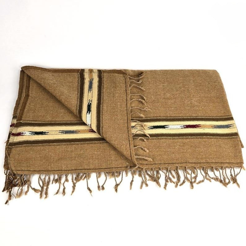 Camel woolen shawl